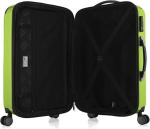 Maleta rígida HAUPTSTADTKOFFER Alex Tsa R2 de 75 cm con capacidad de 119 litros, equipaje de viaje con trolley expandible de 4 ruedas dobles y sistema TSA.