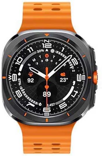 SAMSUNG Galaxy Watch Ultra 47mm Titano - Custodia Grigia Banda Arancione LTE EU - Opiniones